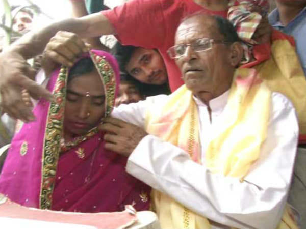 70 years old man marriage with 20 year old lady