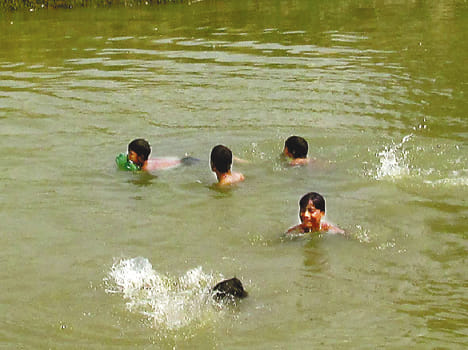 The eight-year-old broke the record heat