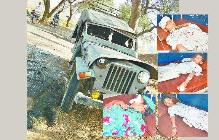 Sirsa News, Hindi News, Accident, Jeep Accident, Student injured, Sirsa