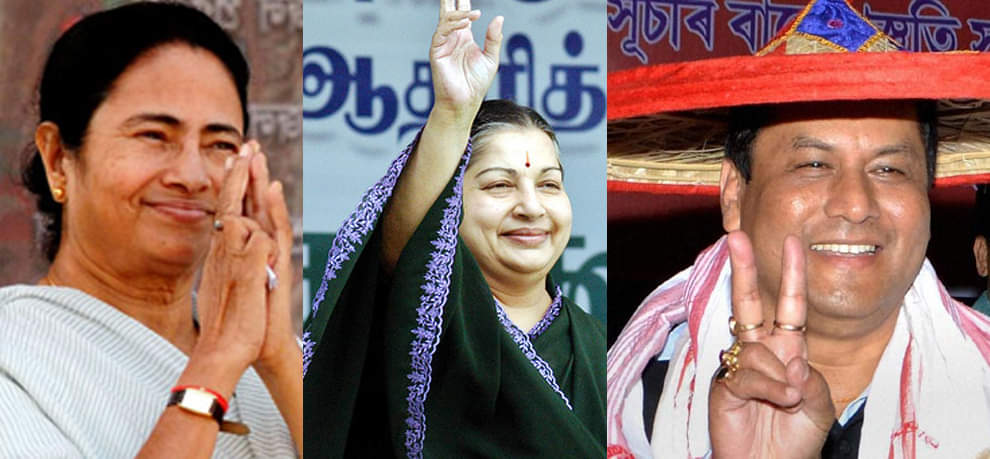 पांच राज्यों के विधानसभा चुनावों में दीदी, अम्मा और बीजेपी का जलवा