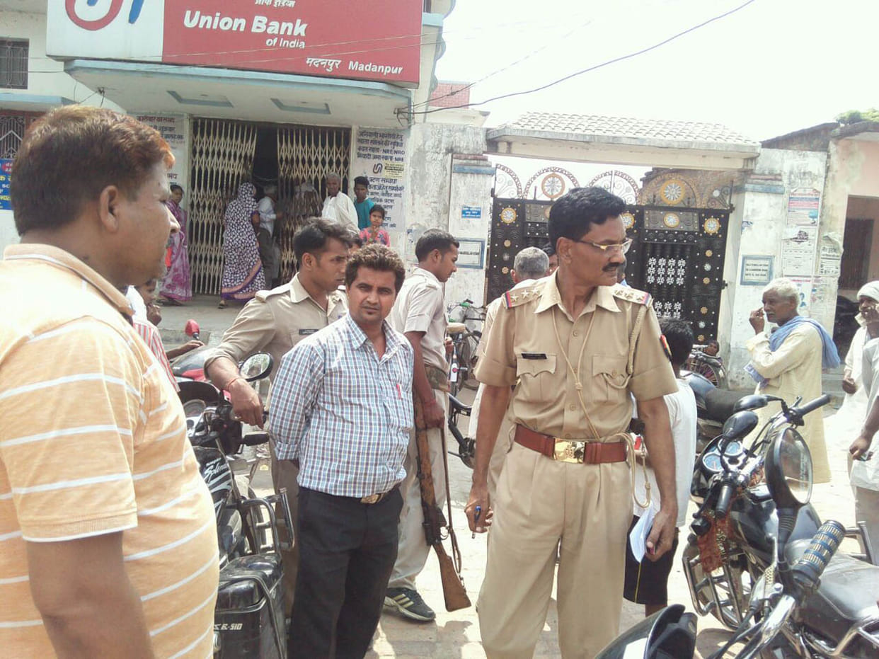 Bank Home Guard personnel engaged in security beaten