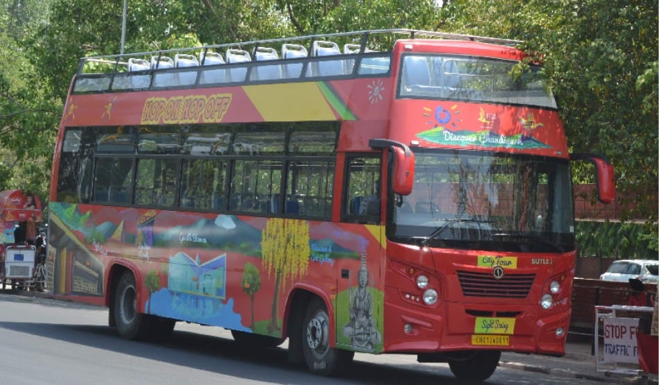 Construction of roadways bus stuck