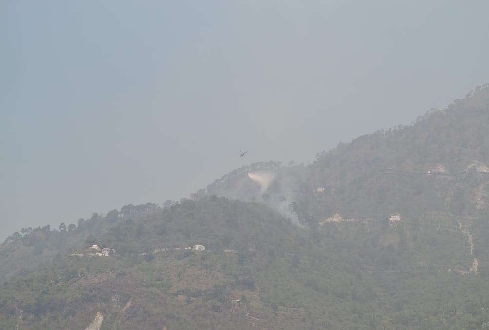 The fire was under control