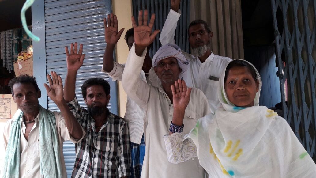 Kotedar demonstration in support of the villagers