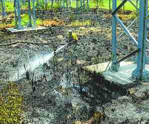 Disrupting power supply in 800 villages