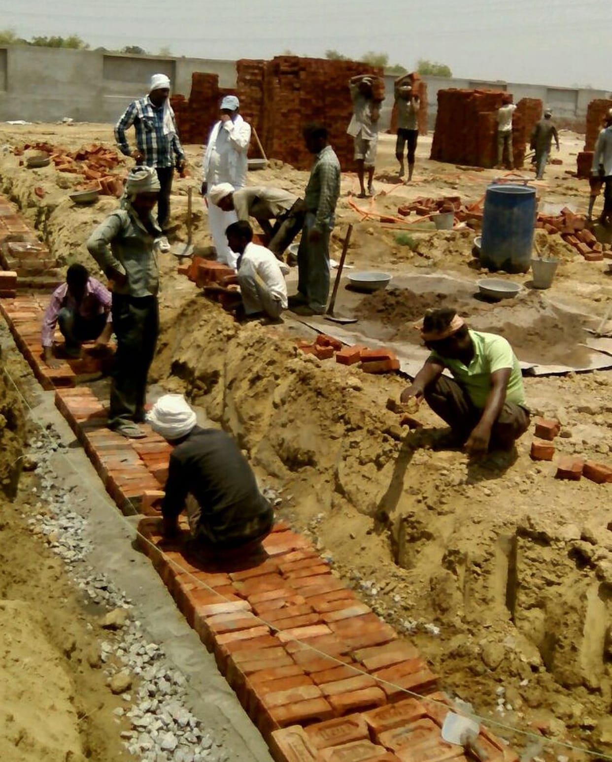 The work began in the shelter housing security