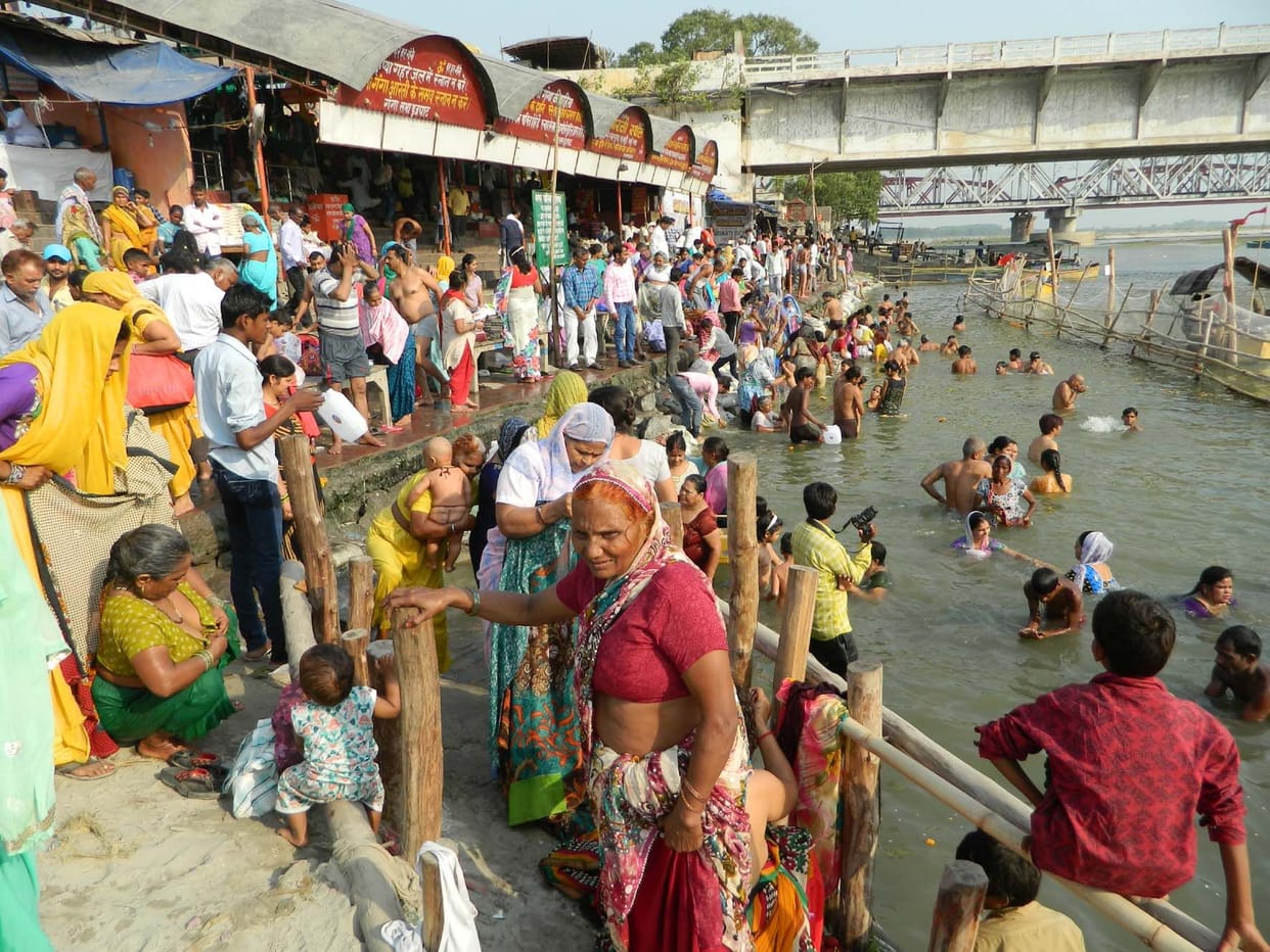 Ganga bath today, may seem jam.