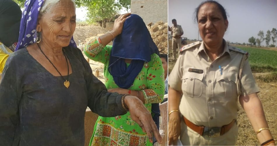 police lathincharge on ladies, ladies protest, fatehabad police lathicharge, haryana lathicharge