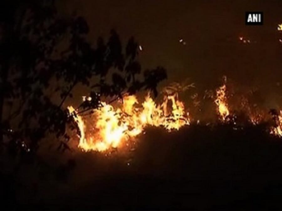 fire again on Gangeda hills 