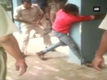CCTV footage of UP police thrashing youth goes viral