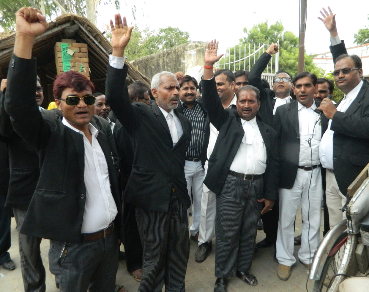 advocates protested against police
