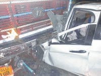 Accident, Death, Truck, Car, Collison, Yamunanagar, Haryana