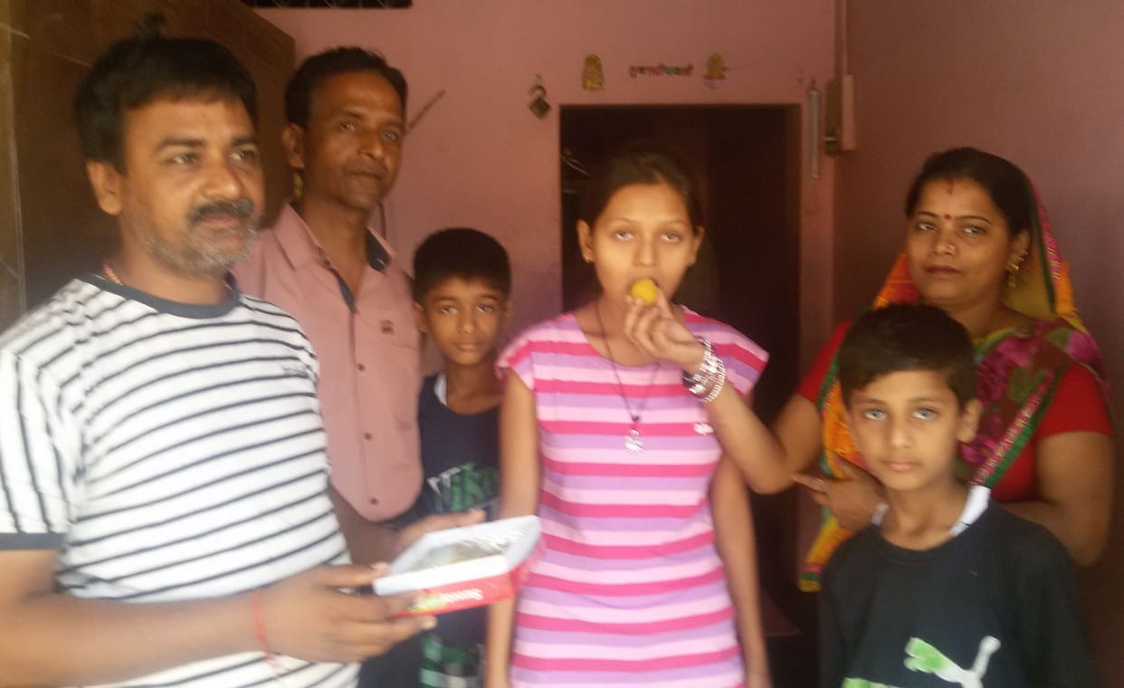 She became the topper in the district
