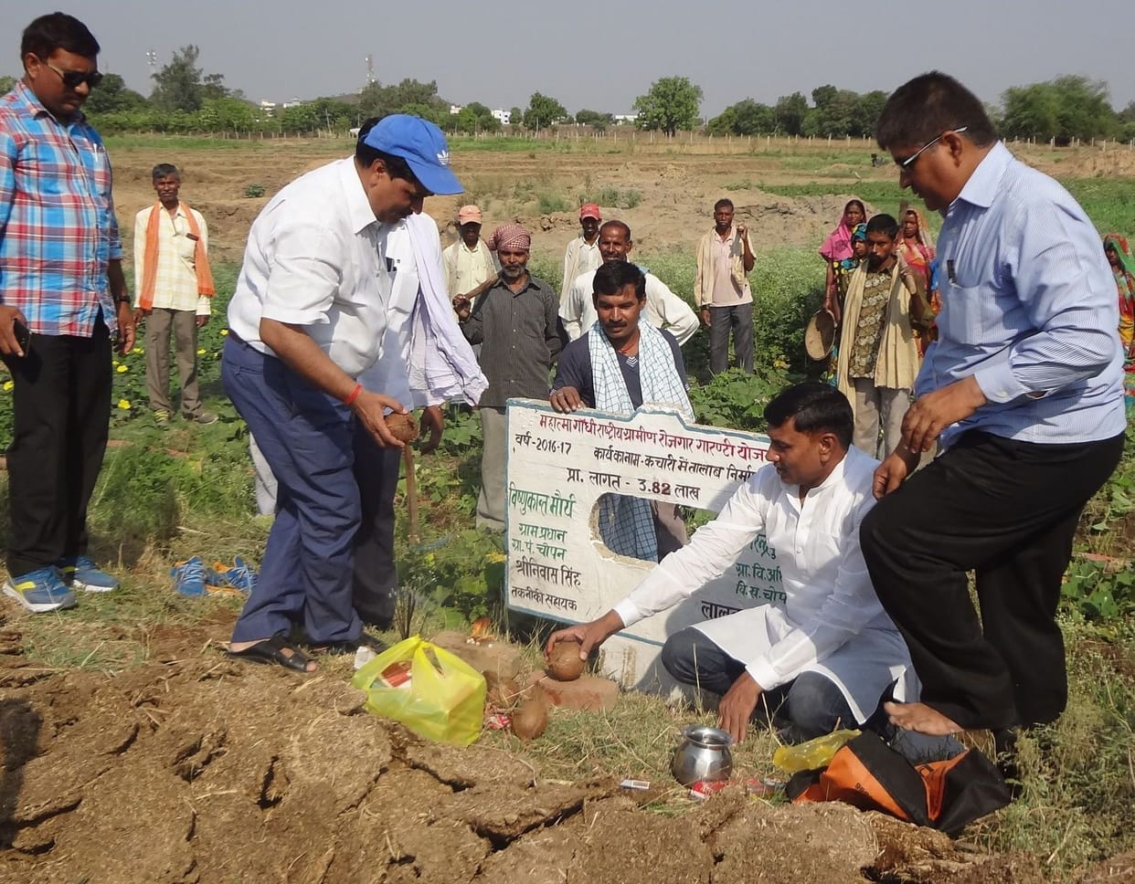 The new-old began digging ponds