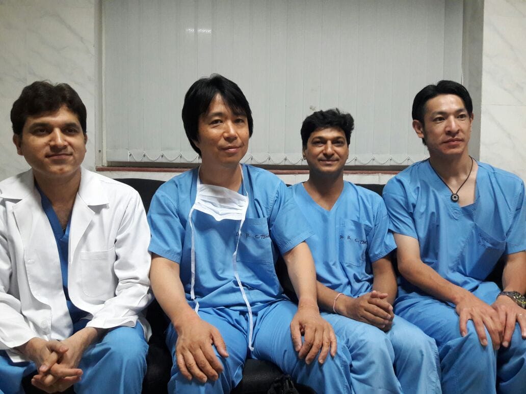 baby corn stent surgery for heart in lohia sansthan