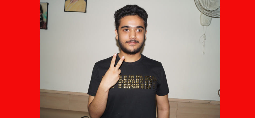  Rakshit get great success in CBSE differently abled category.