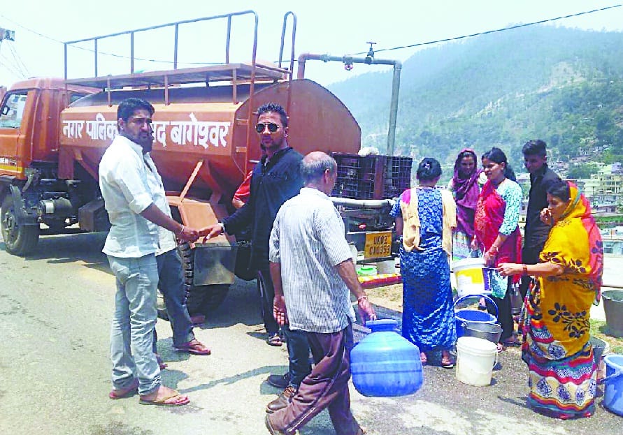 water distributed by tanker