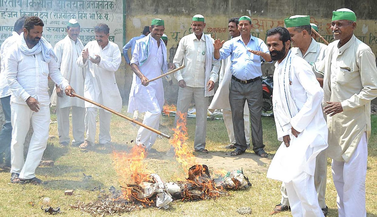 Fake composting case Burnt effigies of the FCI