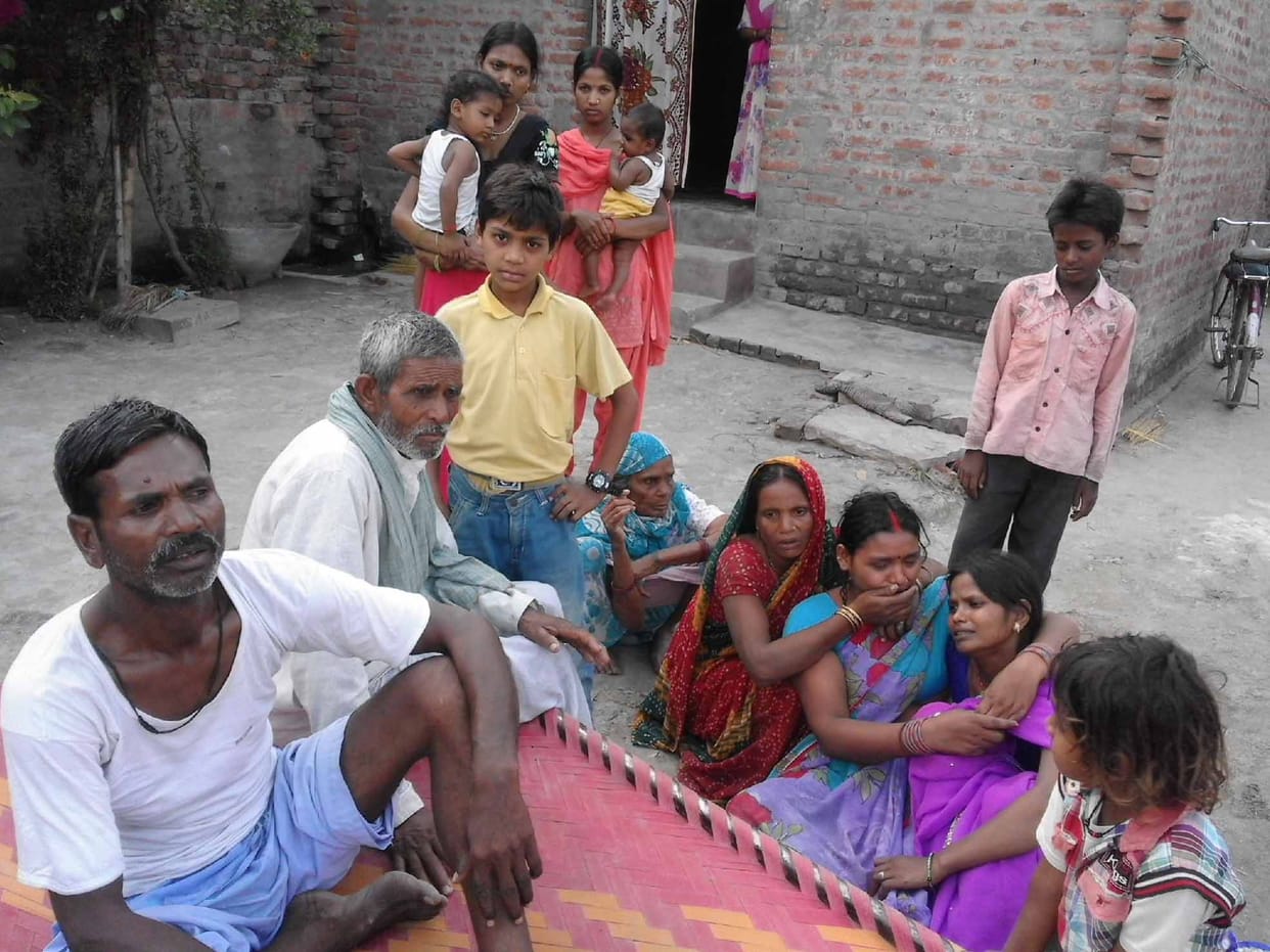 The injured woman died in the storm