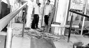 Vandalized and assaulted in the hospital after the woman's death