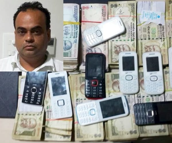 A man caught indulged in IPL betting.