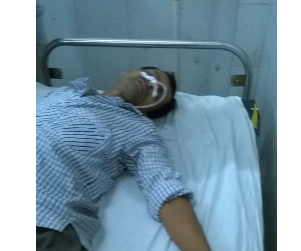  A man consumed poison in front of chief minister home.