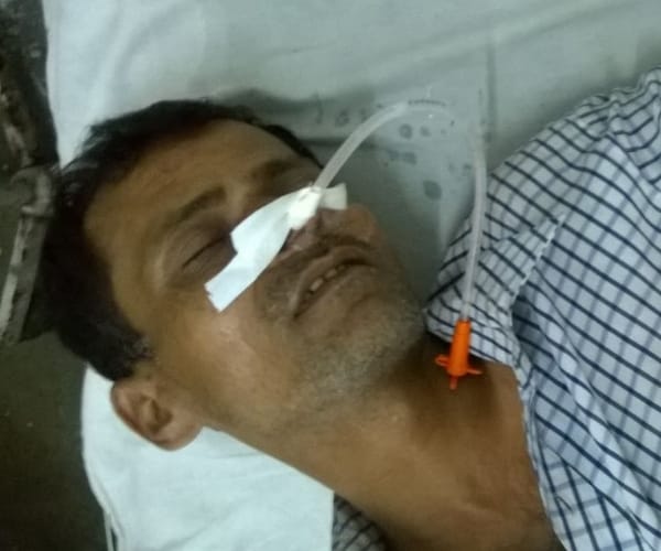  A man consumed poison in front of chief minister home.