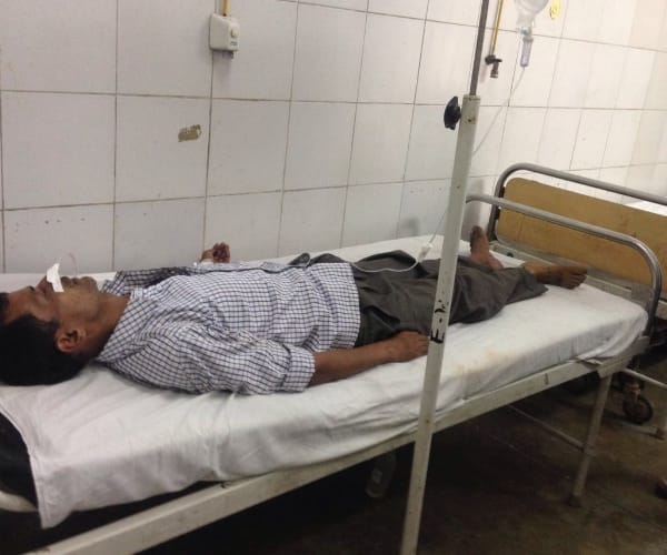  A man consumed poison in front of chief minister home.