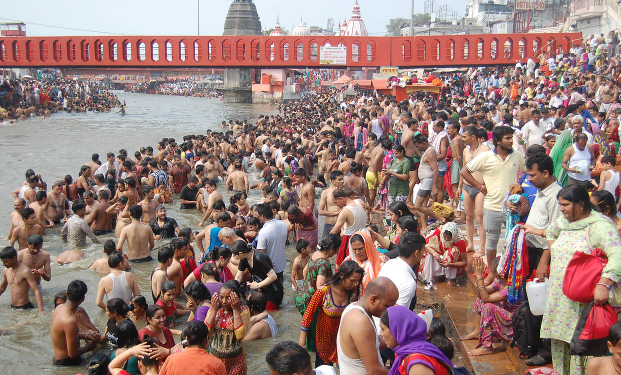 Millions of devotees had faith dip
