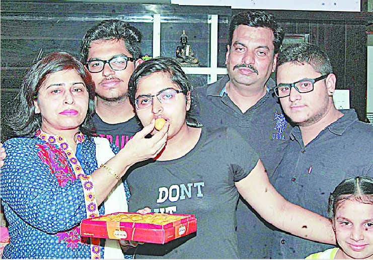 The district topper Soumya