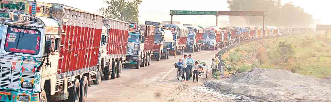 traffic jam in amroha