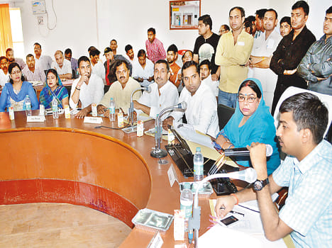 District panchayat meeting point of becoming a water and pension