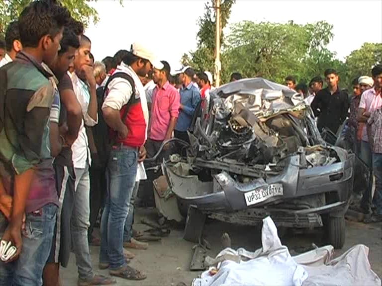 Standing in the truck entered the car, including the couple's son killed