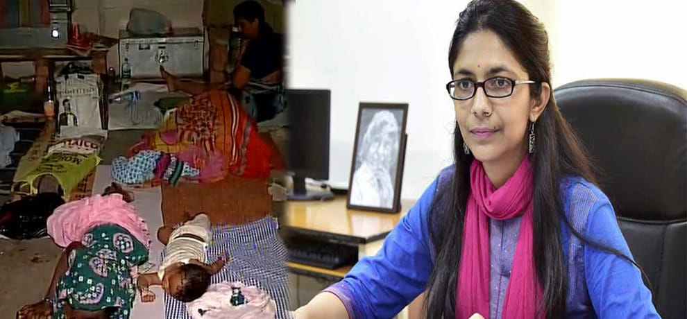 dcw chief swati maliwal conductd surprise inspection at Night Shelter