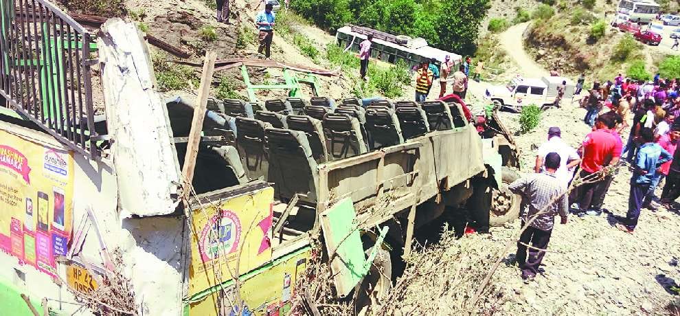 SDM & RTO will investigate theog hrtc bus accident