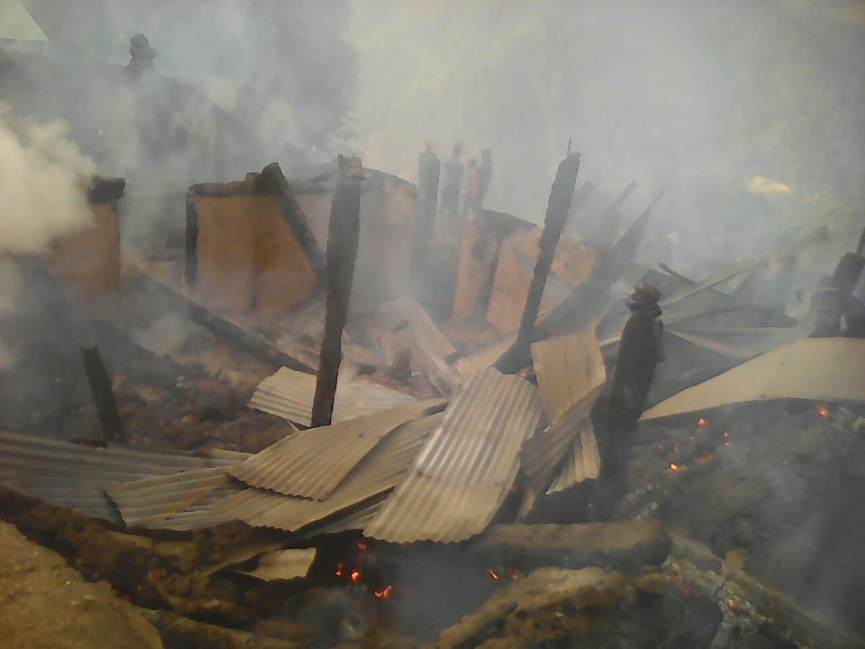 Three houses were burned loss of millions