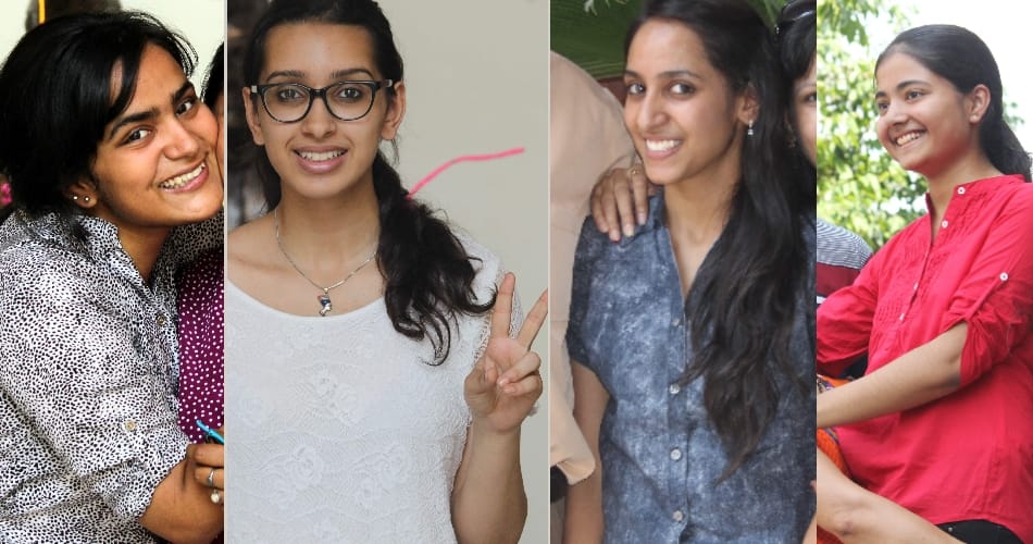 cbse result, cbse 12 result, topper girls, aparna, aashima, panchkula