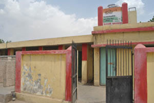 Two toilets , even defecating in the open