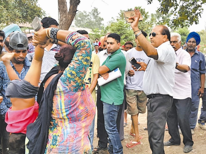 encroachment in railway, protest, ludhiana