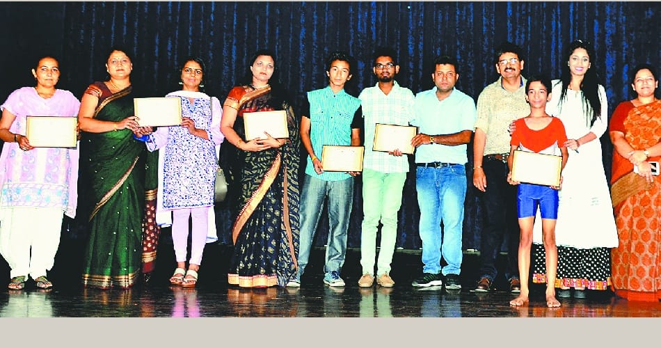 Got to honor Swami Vivekananda award ten personalities of excellence-2016 in panchkula