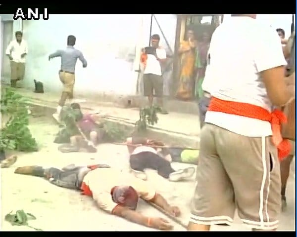 Bajrang dal organized annual self defence camp in ayodhya