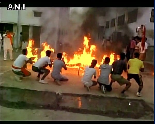 Bajrang dal organized annual self defence camp in ayodhya