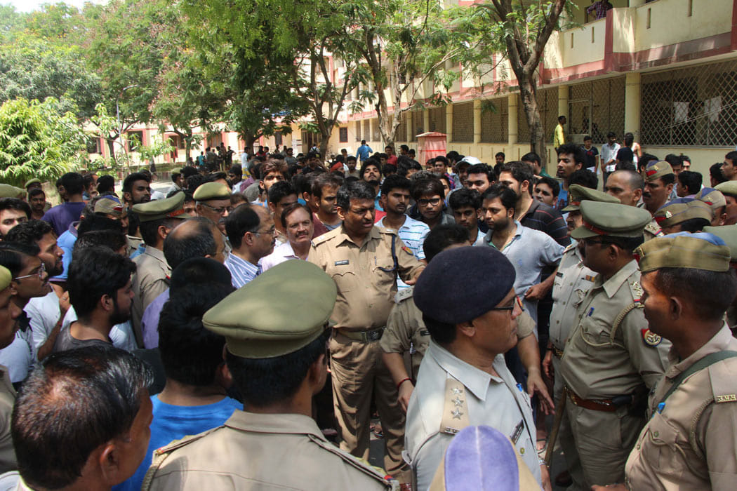 BHU two hostels student clash, assault.