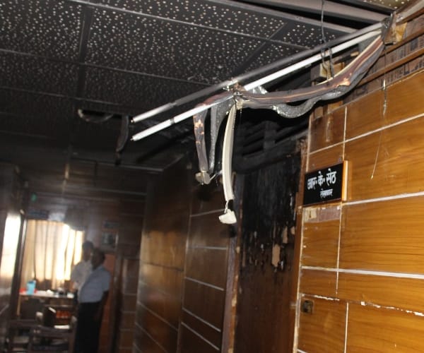Fire in Shakti bhawan in Lucknow.
