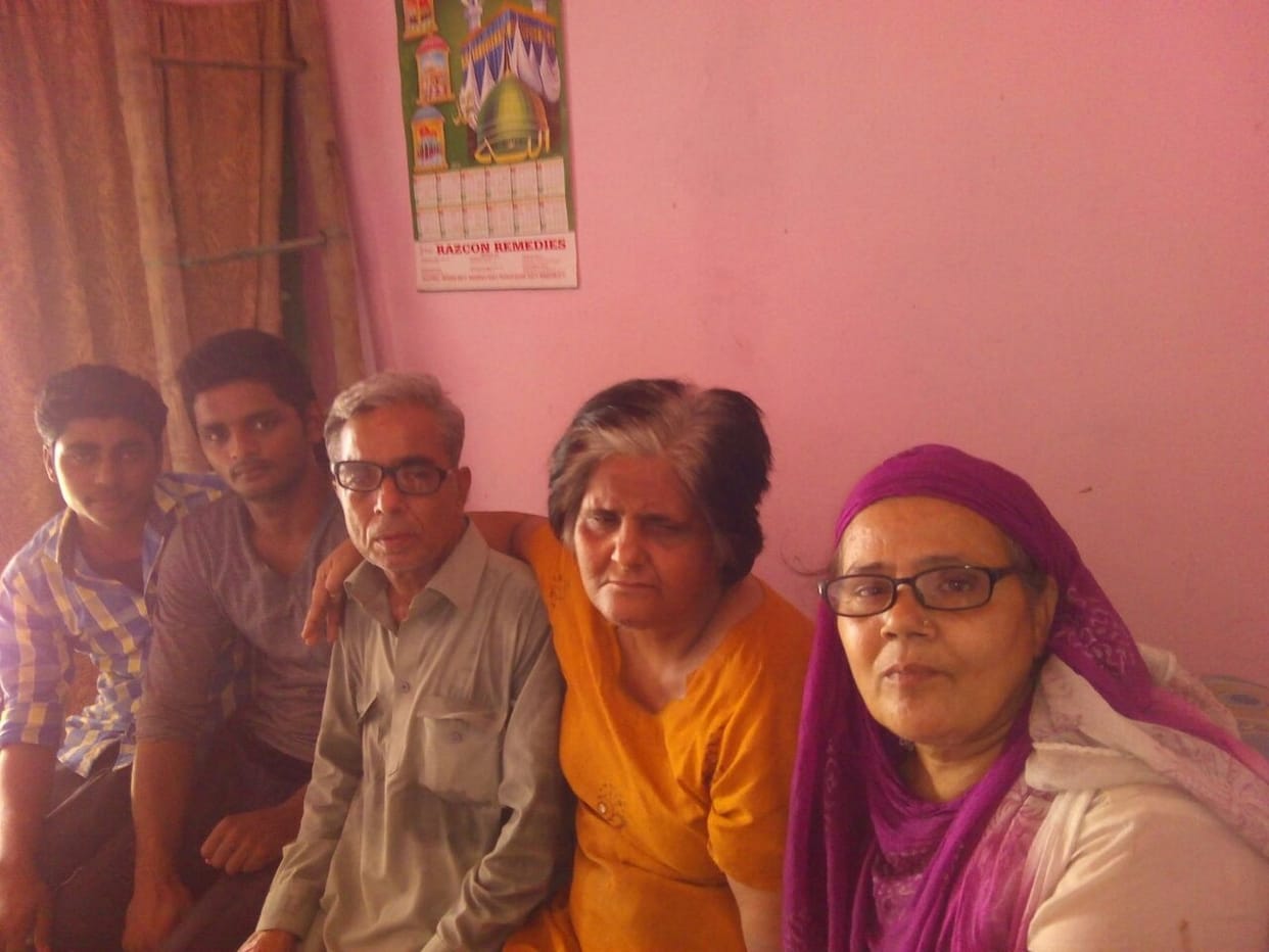 Amar Ujala meets to Sangita with her family