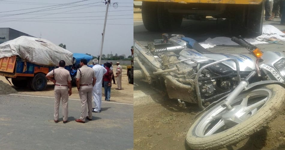 karnal accident, child and two ladies died in karnal accident, karnal, haryana