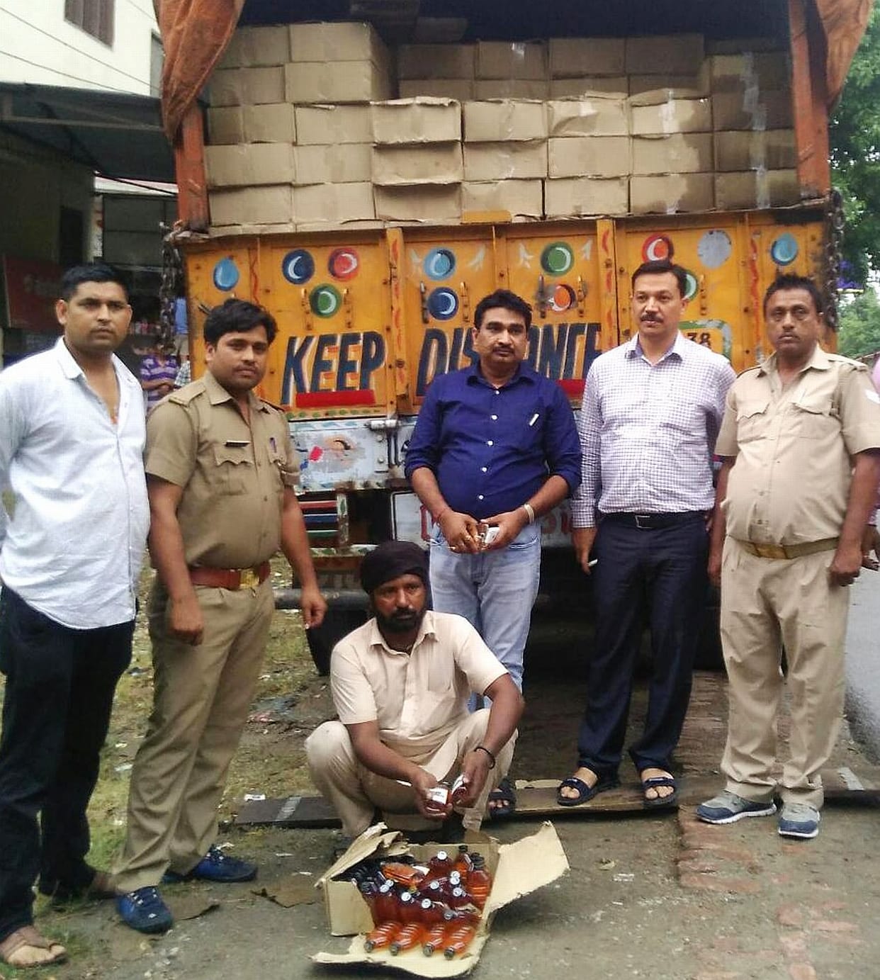 51 lakh illegal liquor seized, one arrested.