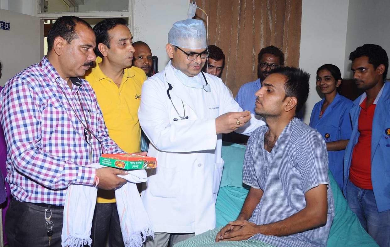The young man received life after kidney rupture