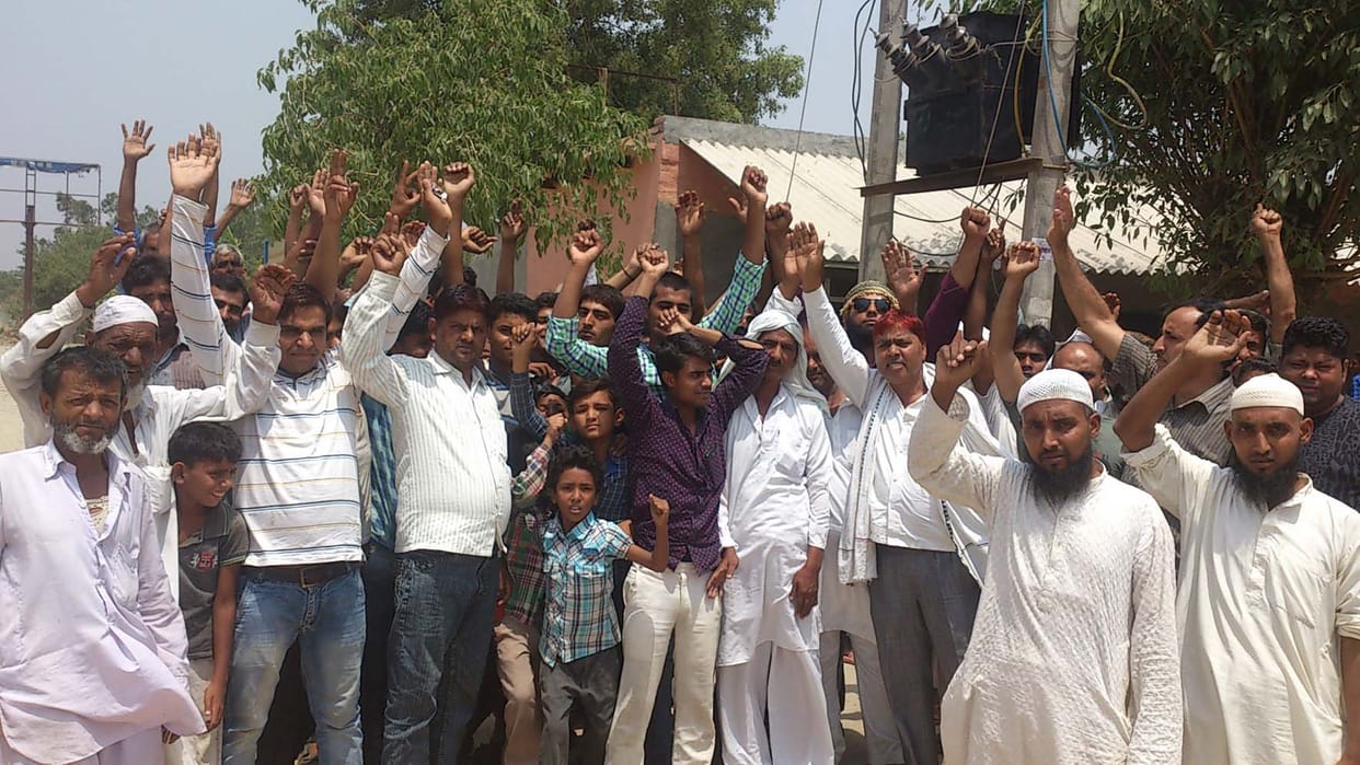 protest for electricity