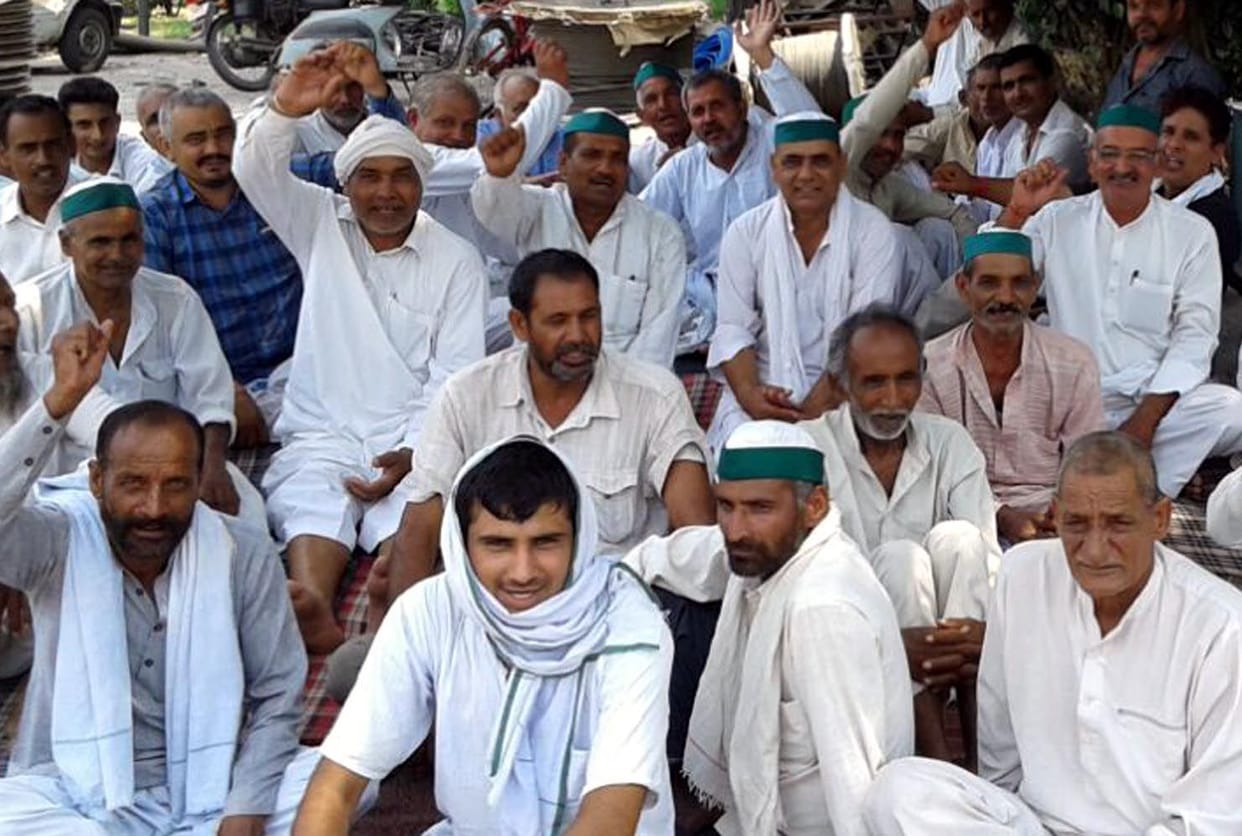 BKU protest continue for cane pyement